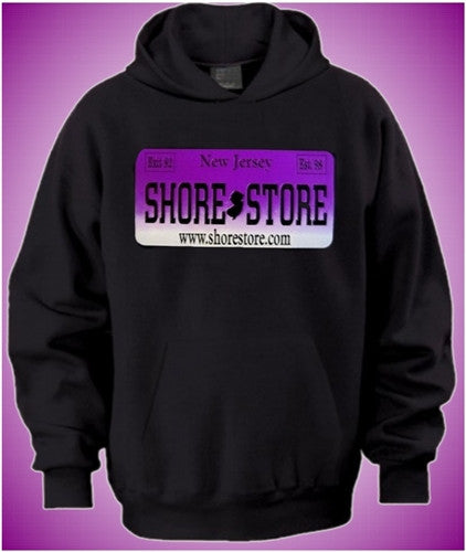 Shore Store License Plate Purple Hoodie  384 - Shore Store 
