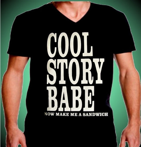 Cool Story Babe Men's V-Neck 442 - Shore Store 