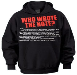Who Wrote The Note? Hoodie - Shore Store 