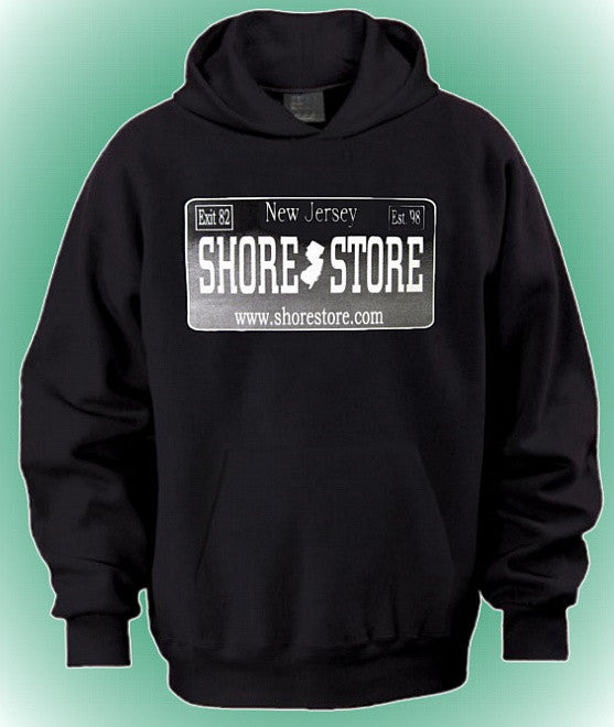 Shore Store Silver License Plate Hoodie 577 - Shore Store 