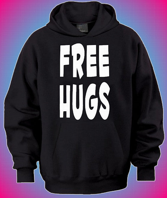 Free Hugs White Hoodie 441 - Shore Store 