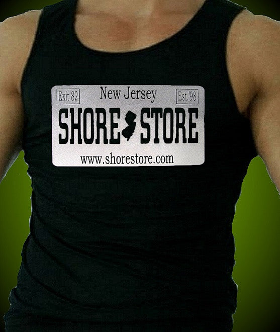 Shore Store Gray License Plate M Tank Top 576 - Shore Store 