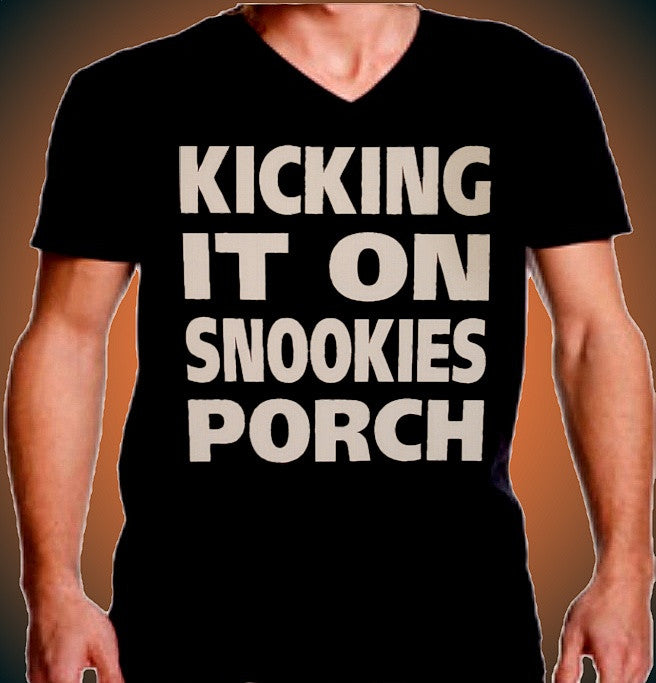 Kicking It On Snookies Porch V-Neck M 607 - Shore Store 
