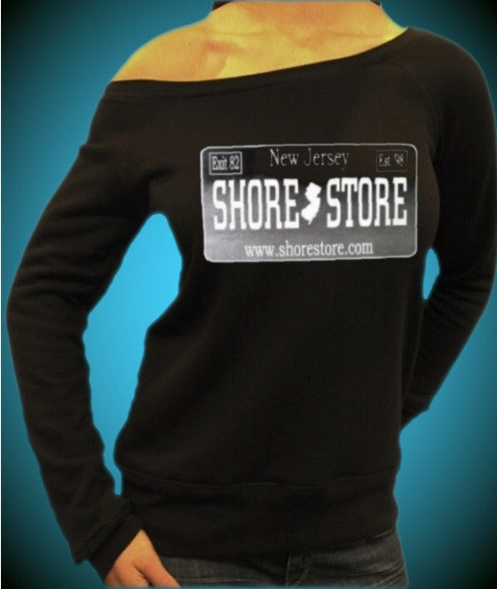 Shore Store Silver License Plate Off The Shoulder 577 - Shore Store 