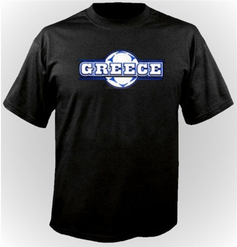 Greece Soccer Ball T-Shirt 280 - Shore Store 