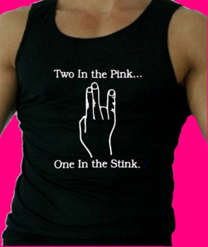 Two In The Pink One In The Stink Tank Top M 241 - Shore Store 