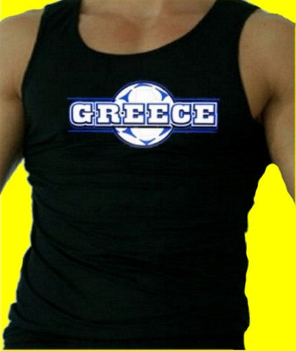 Greece Soccer Ball Tank Top M 280 - Shore Store 