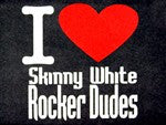 I Heart Skinny White Rocker Dudes Tank Top W 207 - Shore Store 