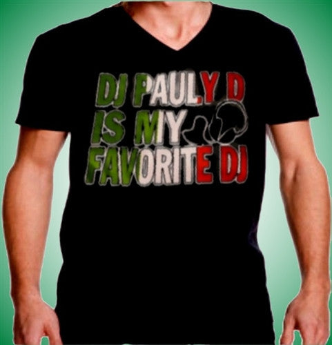 DJ Pauly D Is My Favorite DJ V-Neck 73 - Shore Store 