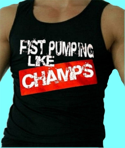 Fist Pumping Like Champs Tank Top M 14 - Shore Store 