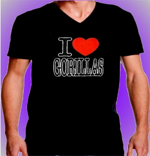 I Heart Gorillas V-Neck 29 - Shore Store 