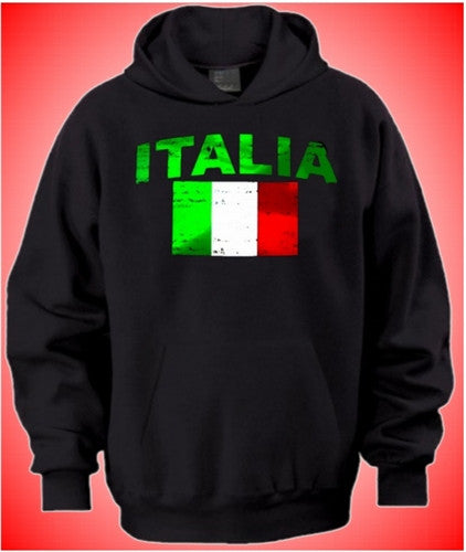 Italia Flag Hoodie 153 - Shore Store 