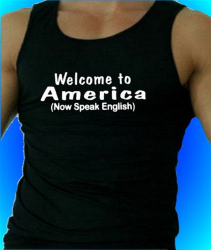 Welcome To America... Tank Top M 244 - Shore Store 