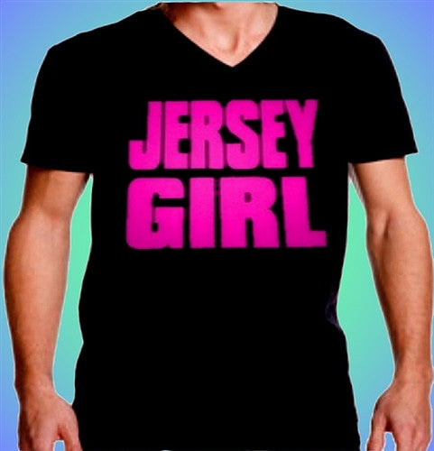 Jersey Girl Hot Pink V-Neck  337 - Shore Store 
