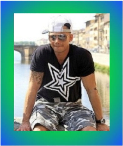 Pauly D T Shirt Black with White Star - Shore Store 