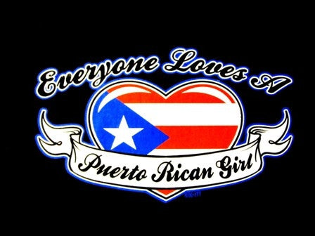 Everyone Loves A Puerto Rican Girl V-Neck 186 - Shore Store 