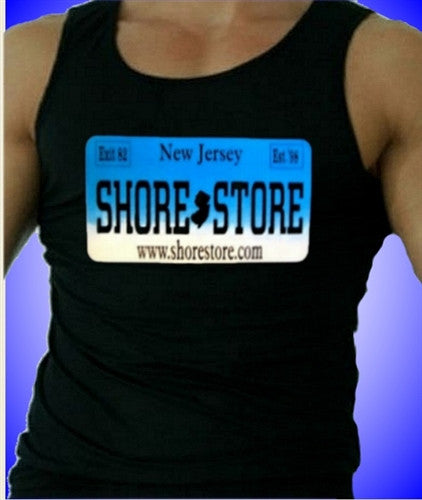 Shore Store License Plate Aqua Tank Top M 385 - Shore Store 