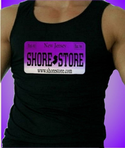 Shore Store License Plate Purple Tank Top M 384 - Shore Store 