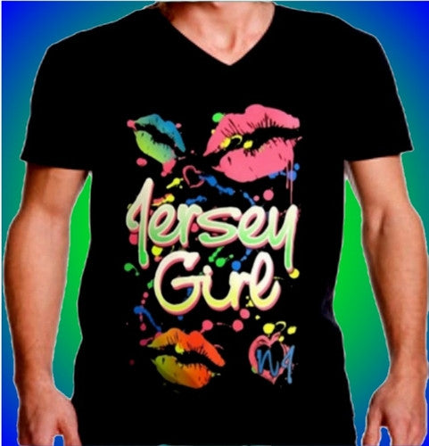 Jersey Girl Kisses V-Neck M  430 - Shore Store 