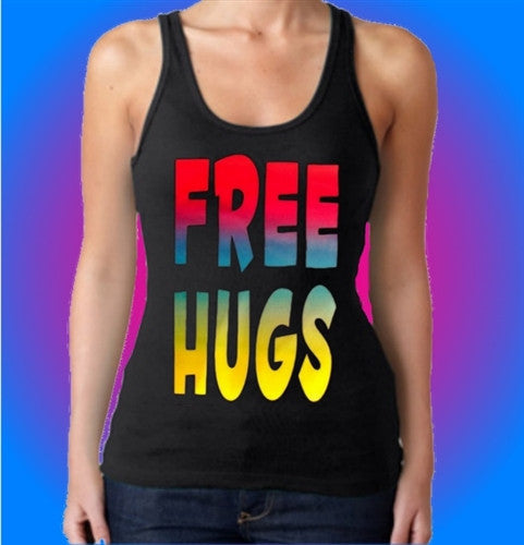 Free Hugs Neon Tank Top W 441 - Shore Store 