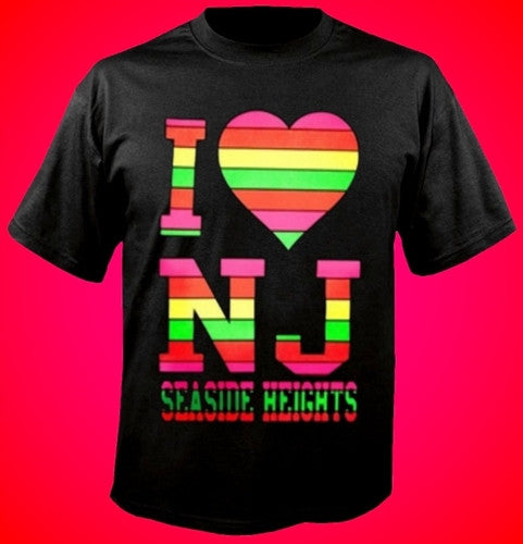 I Heart NJ Neon T-Shirt 457 - Shore Store 