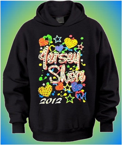 Jersey Shore Stars And Hearts Hoodie 466 - Shore Store 