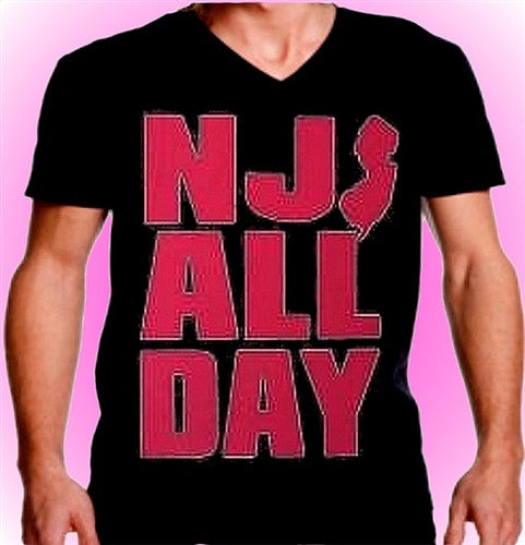 NJ All Day Hot Pink V-Neck 344 - Shore Store 