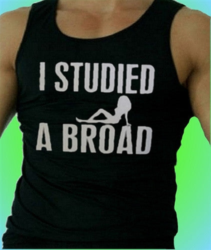 I Studied A Broad Tank Top M 371 - Shore Store 