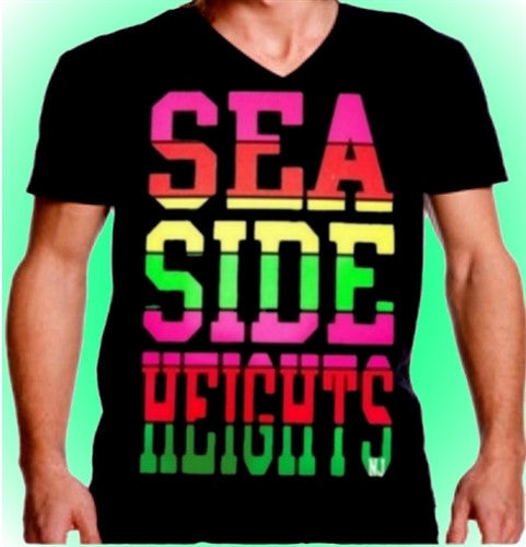 Seaside Heights Neon V-Neck 458 - Shore Store 