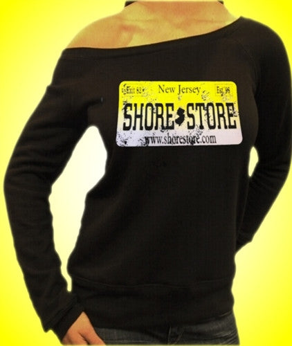 Shore Store Yellow License Plate Distressed Off The Shoulder 500 - Shore Store 