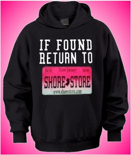 If Found Return To Shore Store Pink Plate Hoodie 505/334 - Shore Store 