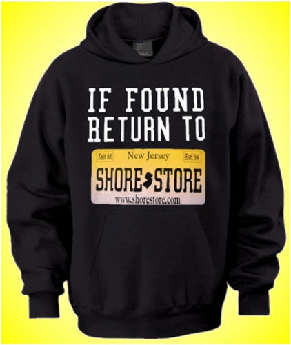 IF Found Return To Shore Store Yellow Plate Hoodie 505/75 - Shore Store 