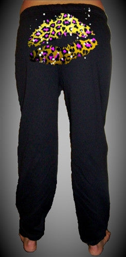 Jersey Girl Leopard Kiss Sweatpants 511 - Shore Store 