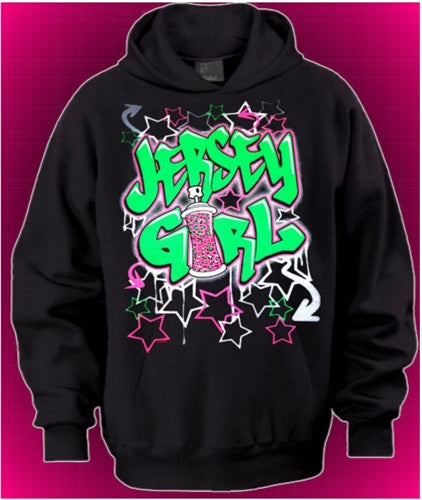 Jersey Girl Graffiti Hoodie 507 - Shore Store 