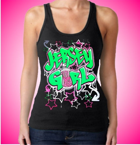 Jersey Girl Graffiti Tank Top W 507 - Shore Store 