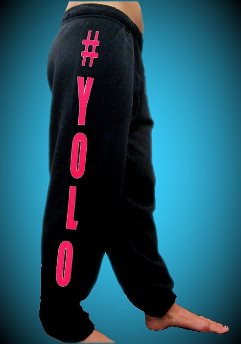 #YOLO Pink Sweatpants (Leg) 585 - Shore Store 